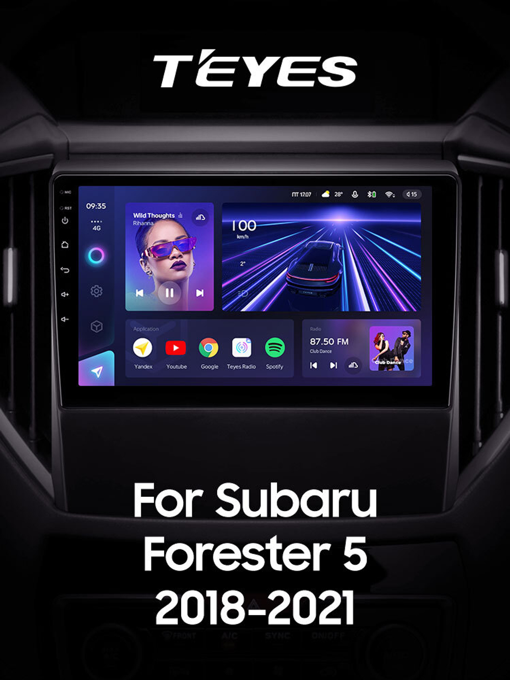 Teyes CC3 9" для Subaru Forester 5 2018-2021
