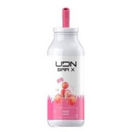 UDN BAR X Peach (Персик) 7000 затяжек 20мг Hard (2% Hard)