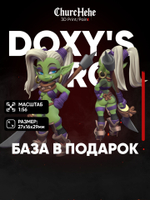 Миниатюра Девочка Орк воитель для нри днд 5е