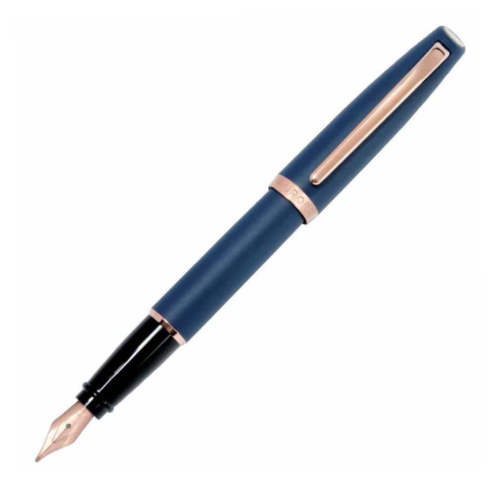 Перьевая ручка Aurora Style Resina Matt Blue PGT, перо - F, в подарочной коробке