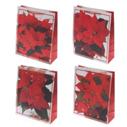 GAEM Пакет подарочный (бумага 210г/м2, блок 12шт), L26 W10 H32 см, 4в.