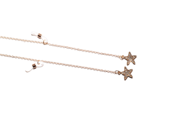 Цепочка золотистая звездочка WH005, 75 см