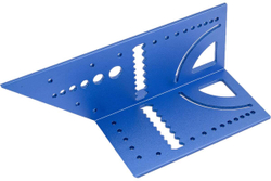 Универсальный алюминиевый угольник для 3D заготовок ЗУБР 7-в-1 34399