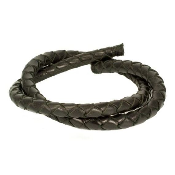 Шнур кожаный плетеный 9 мм 60 см фото 6