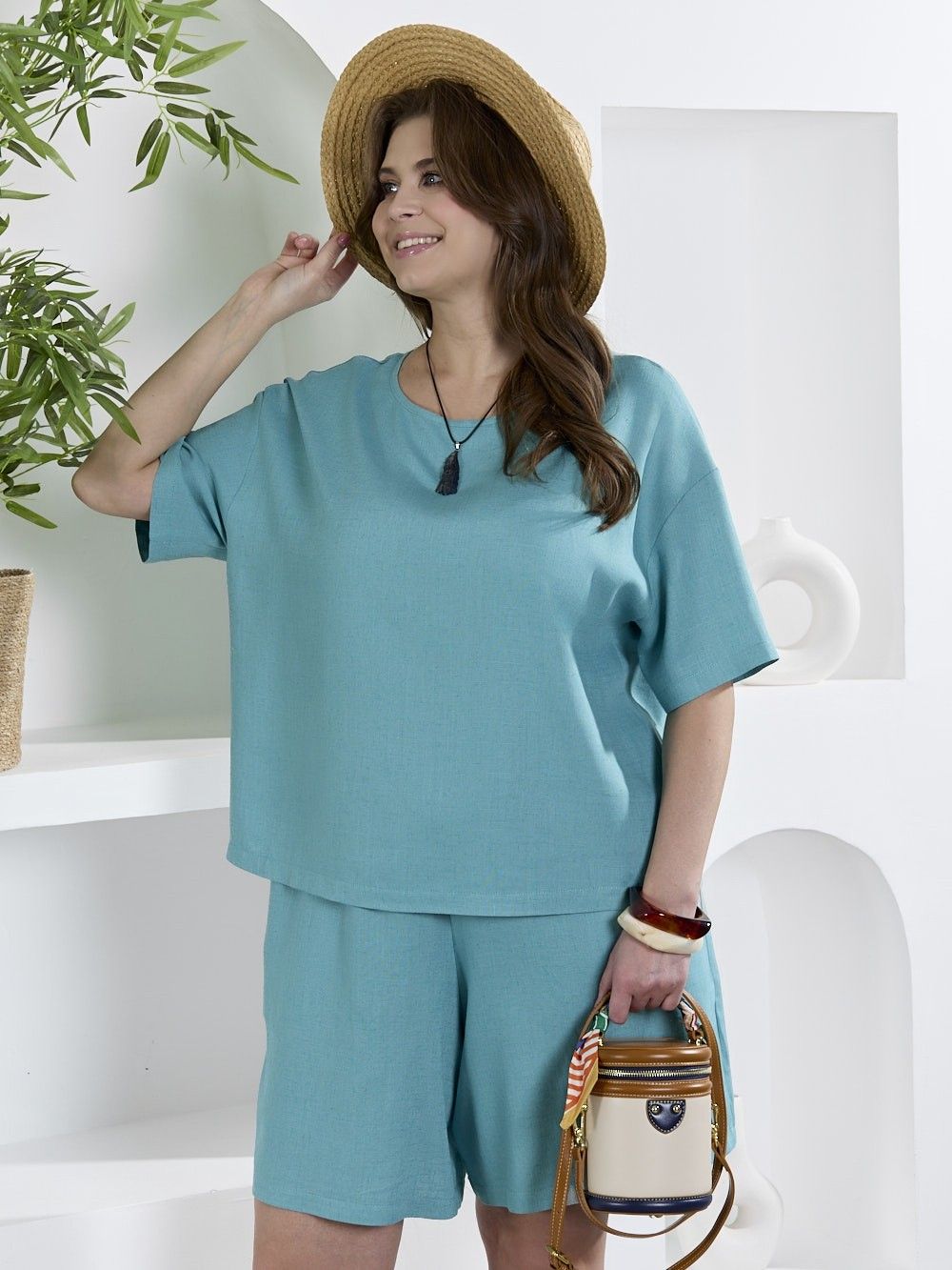 Блузка Камео-4 Виотекс БИРЮЗОВЫЙ