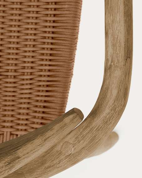 Стул Glynis массив эвкалипта с бежевым сиденьем