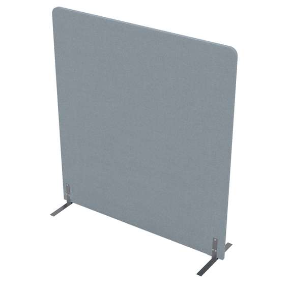 011.МПО.1316 Акустическая мобильная перегородка на стационарных опорах (1350*450*1600)