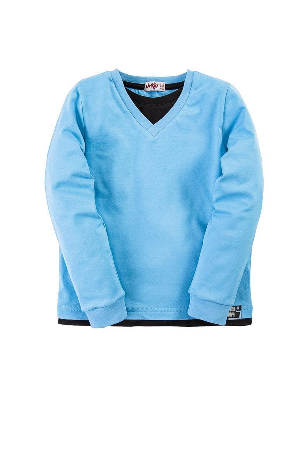 Джемпер для мальчика UMKA 105-018-191 128р.Голубой,Черный