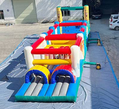 Коммерческая надувная полоса препятствий «Спорт-Актив», 12×3×4 м