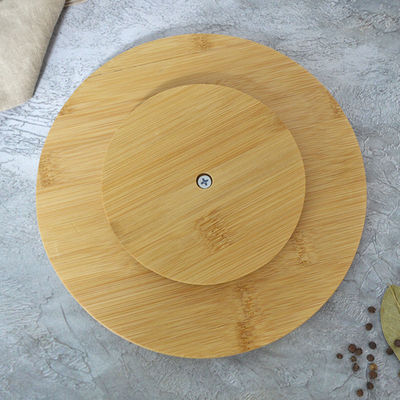 Блюдо сервировочное 20,5*2,2см вращающееся, бамбук