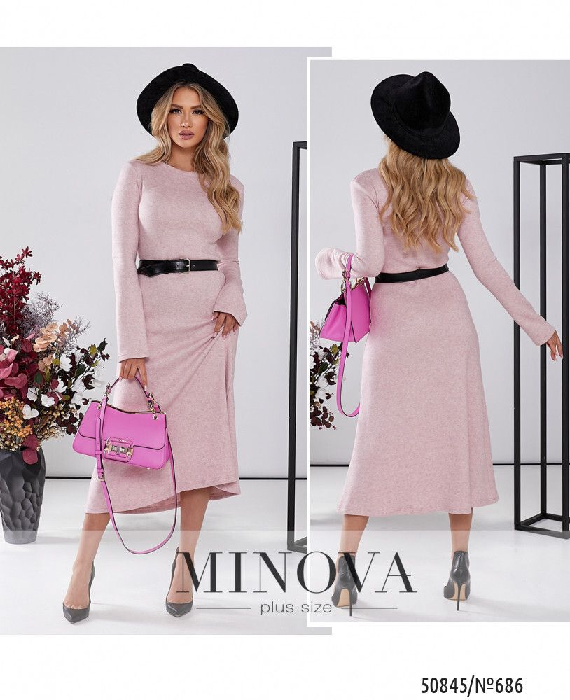 Платье 686-пудра Minova