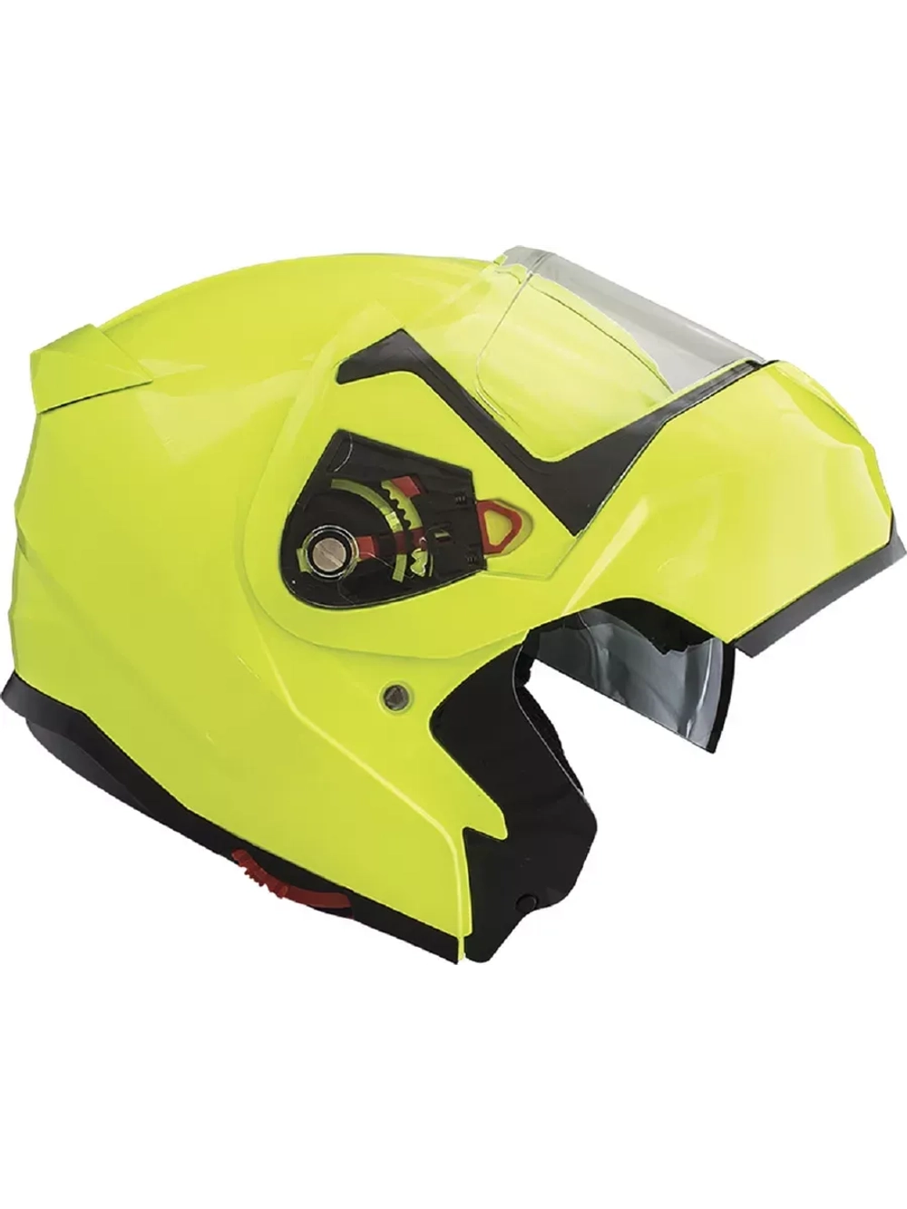 Шлем SHIRO SH501 Freedom Yellow Fluor XS