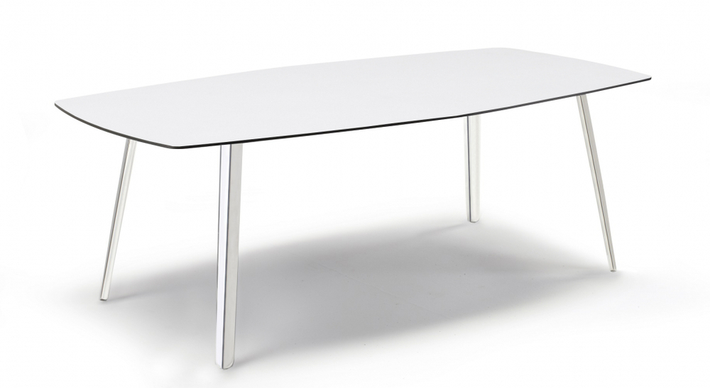 Стол ламинированный Scab Design Squid, алюминиевый, белый