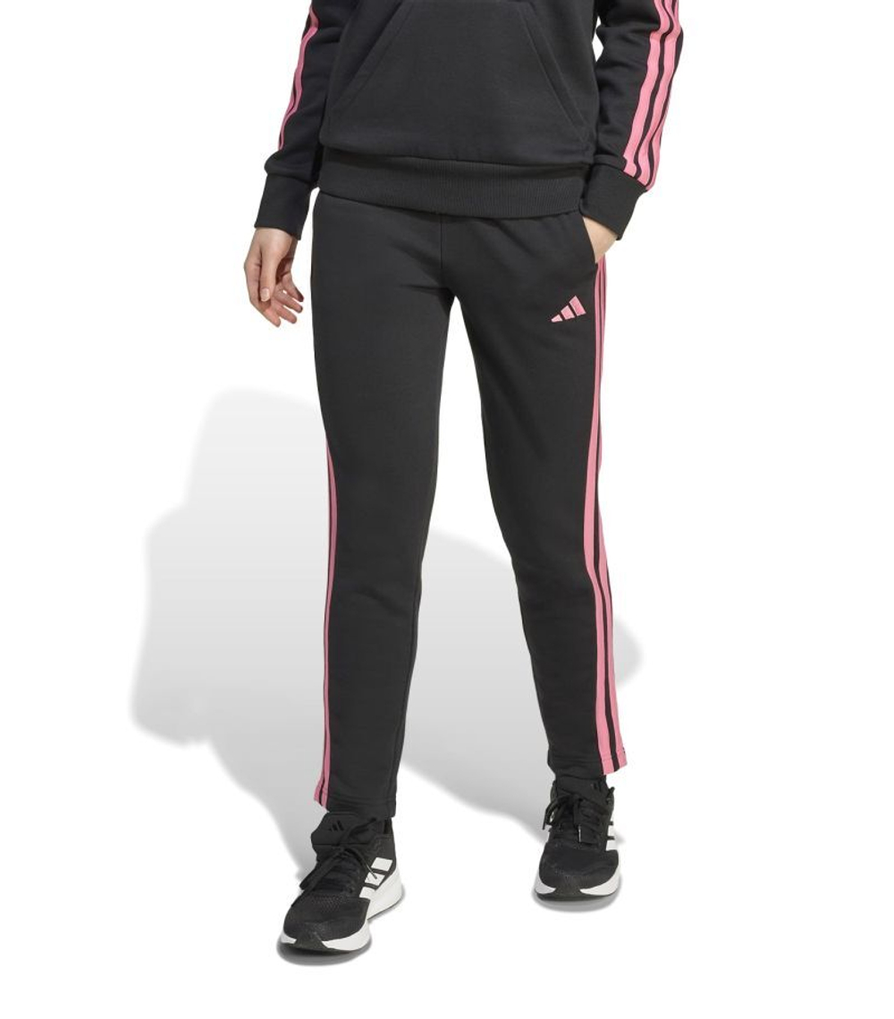 Брюки для девочки Adidas Kids Essentials 3-Stripes - black/pink fuchsia
