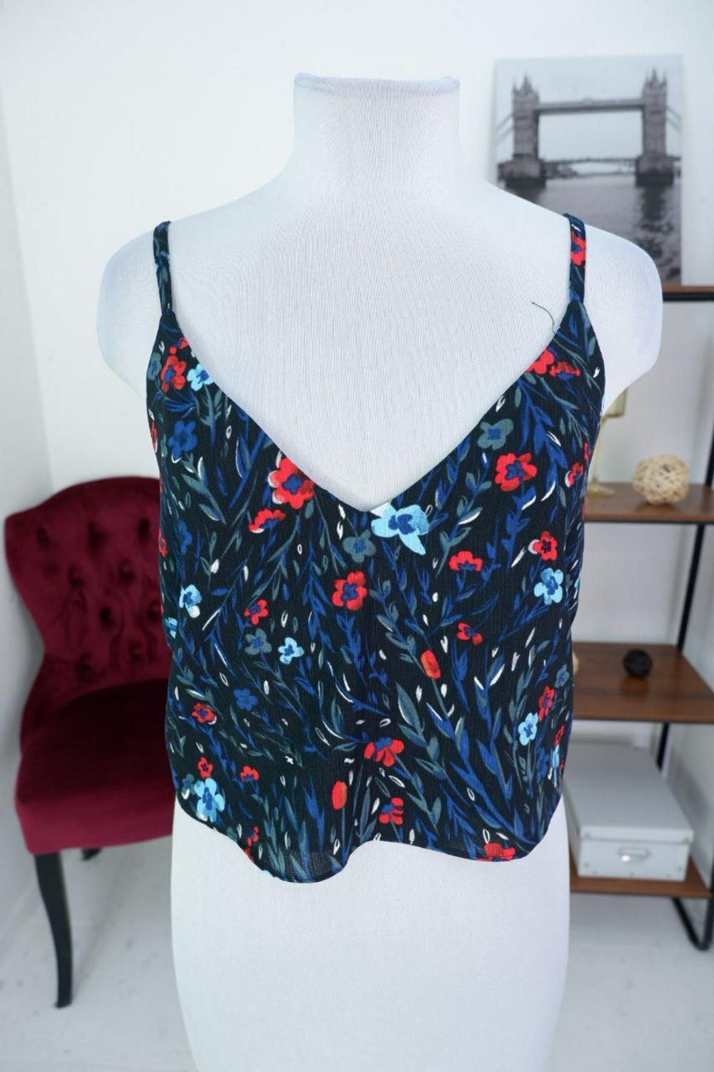 Топ Vero Moda с цветами летний 44 размер