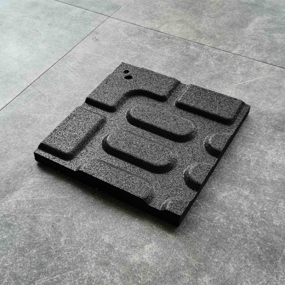 Коврик резиновый (Sport Рlit Premium) 1000x1000x15 мм PROFI-FIT