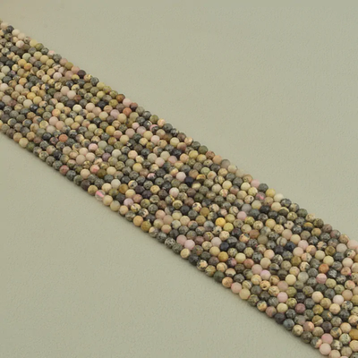 Нитка Родонит 39 см. 3,9 мм. (Без замка)