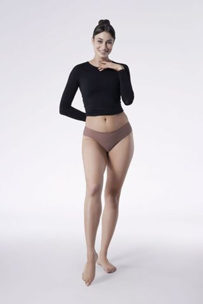 Бесшовные трусики Joy (Размер: XL) (Цвет: коричневый)