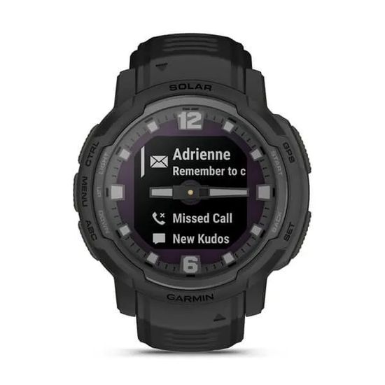 Умные часы Garmin Instinct Crossover Solar - Tactical Edition, черный