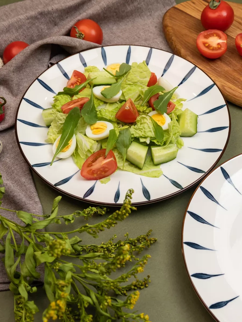 Тарелка без бортов, Лепесток, диаметр 25,5 см - 6 шт.