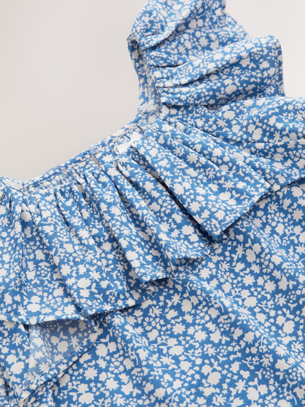 Платье с оборками для девочки Next AC6-229, Голубой