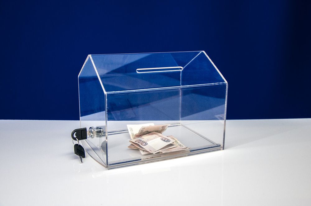 Ящик для пожертвований Домик 200х258х200