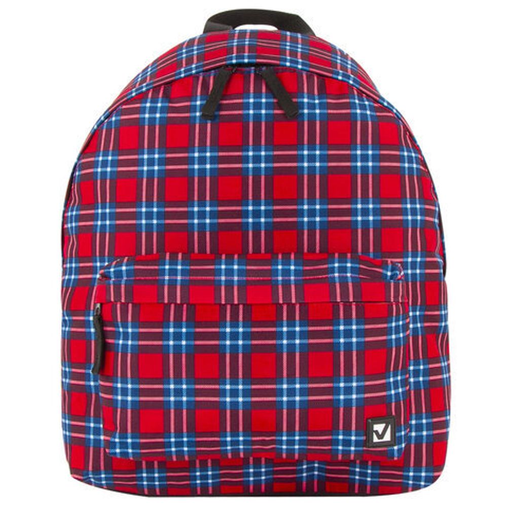 Рюкзак BRAUBERG, универсальный, сити-формат, Шотландская клетка, 20 литров, 41х32х14 см, 228861