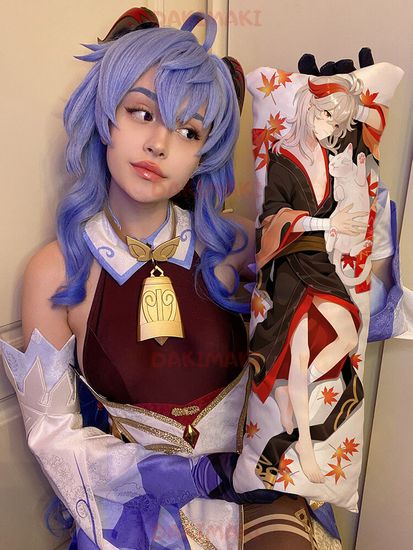 Мини дакимакура Каэдэхара Кадзуха из Геншин Импакт | Genshin Impact арт. M0940, 60х20 см