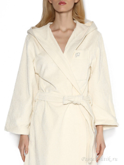 Элитный халат махровый Crociera жемчужный от Blumarine