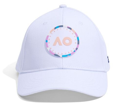 Теннисная кепка Australian Open Adults Round Logo Cap (OSFA) - white