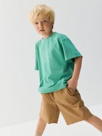 Футболка оверсайз "Зеленая мята" с принтом