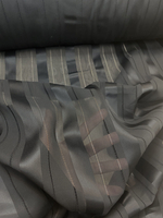 Ткань блузочная полупрозрачная черная (Италия)80% хлопок 20% шелк ш-115см цена за 1 м