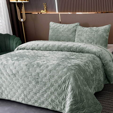 Покрывало 240x260 Sofi De MarkO Алира изумрудно-зеленое