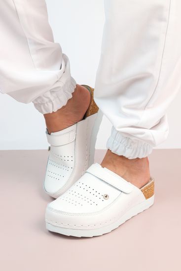 «Ella» | Женские сабо (белый)