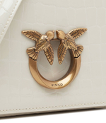 Кожаная сумка-мессенджер LOVE CLICK EXAGON MINI Pinko - белый(100075 A17O)