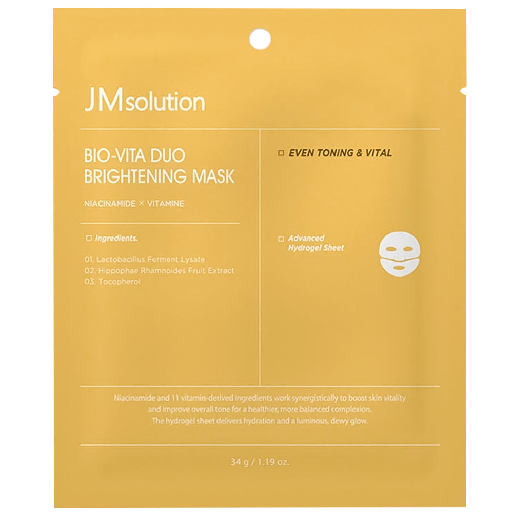 Гидрогелевая маска с витаминным комплексом JMSOLUTION Bio-Vita Duo Brightening Mask