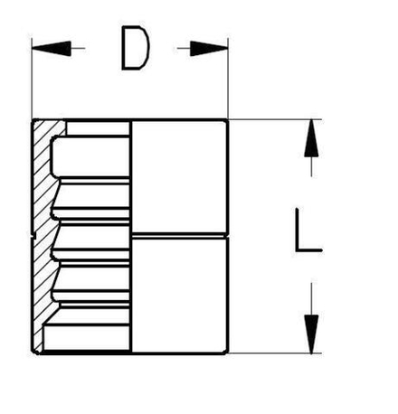 Муфта DN 10 1SN/2SN/2SC с зачисткой TIEFFE