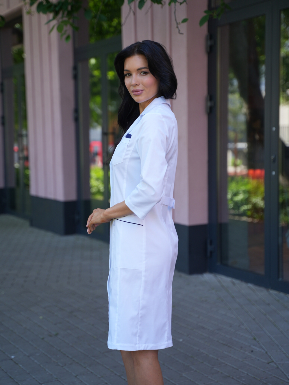 Халат медицинский женский | Х-206/2а 3/4 статус NEO