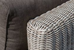 "Лунго" трансформирующаяся лаунж-зона из искусственного ротанга, цвет бежевый