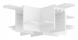 Соединитель X-образный для треков Denkirs SMART HIDE TR2114-WH