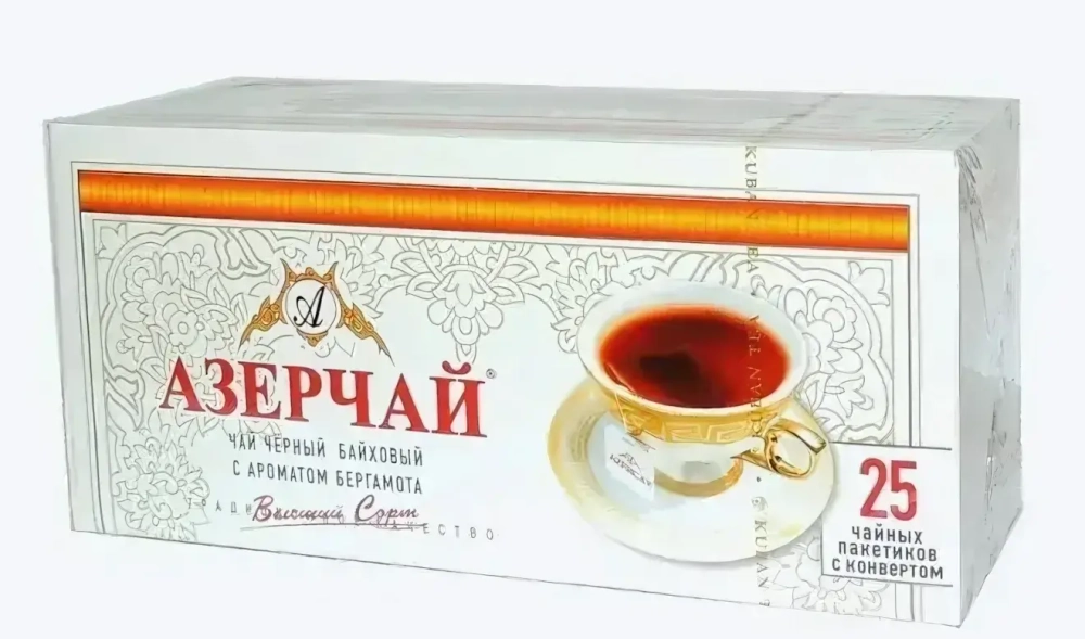 Чай черный АЗЕРЧАЙ с ароматом бергамота (Россия) 25пак