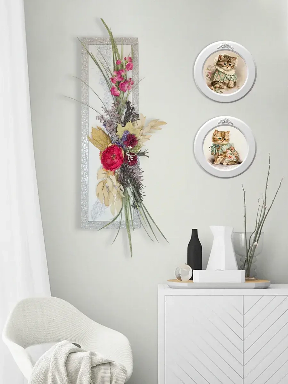 Искусственные цветы для декора