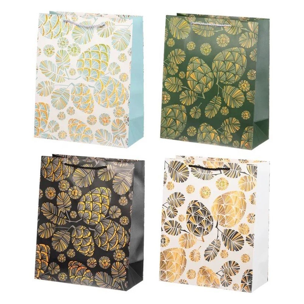 Подарочный пакет Basir, серия &quot;Шишки&quot;, 31*41*12 см, ассорти