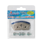 Ножи для ледобура полукруглые Тонар ICEBERG-130L для V2.0, мокрый лед, левое вращение