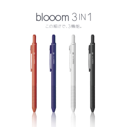 Многофункциональная ручка Ohto Blooom 3-in-1 Fade Red