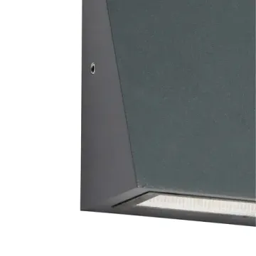 Настенный уличный светильник 8W 4000K 3025-1W черный Dela Favourite