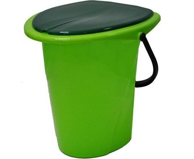 Ведро-туалет со съемной крышкой 17л, Smart Solution, серый ING30001FСР InGreen, 1 шт.