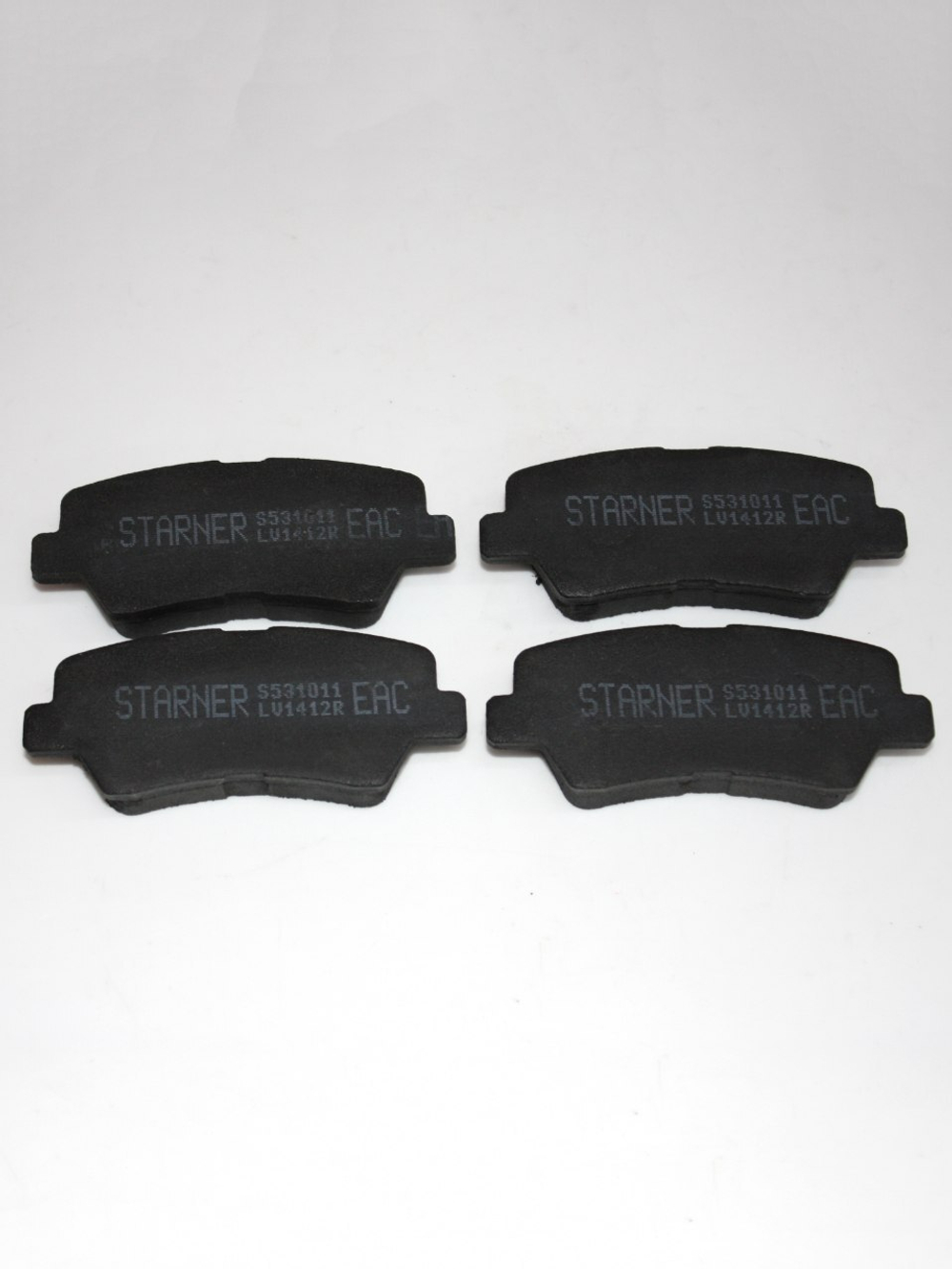 Колодки тормозные задние S531011 STARNER для Hyundai Solaris 10-, Solaris New 17-, i30 07-, Tucson 08-, Kia Rio 11-, Rio