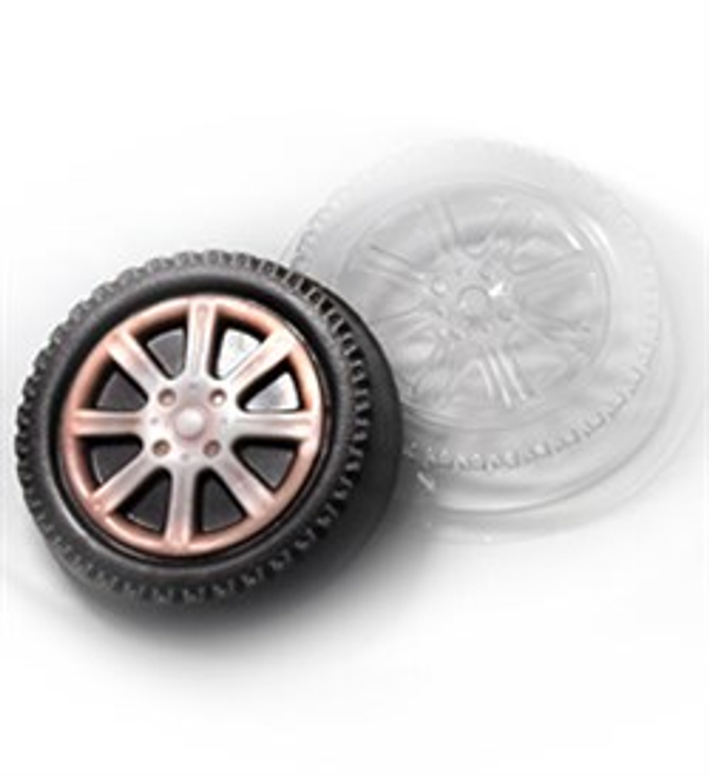 Пластиковая форма для шоколада "Колёсо"