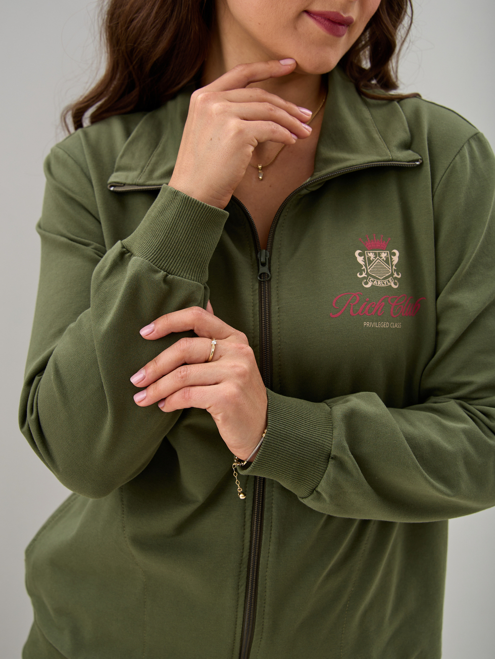 Костюм с брюками КБ-384/хаки-п